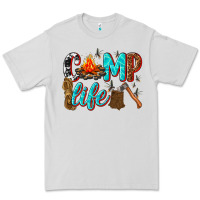 Dove Grey camp life Premium Tee - texasbilliewilder