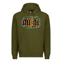 Army Green Leopard Patterned Mini Tried Premium Hoodie - Bettercallsaul