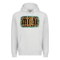 Dove Grey Leopard Patterned Mini Tried Premium Hoodie - Bettercallsaul