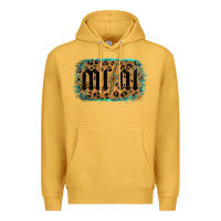 Mustard Leopard Patterned Mini Tried Premium Hoodie - Bettercallsaul