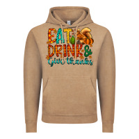 Vintage Coffee eat drink give thanks Vintage Hoodie - CowhideDigitalArt