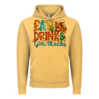 Vintage Mustard eat drink give thanks Vintage Hoodie - CowhideDigitalArt