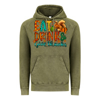 Vintage Olive eat drink give thanks Vintage Hoodie - CowhideDigitalArt