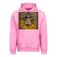 Fuchsia Pink i don't speak dipshit Urban Hoodie - TumblerDesignByShophia