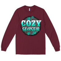 Burgundy cozy season Long Sleeve Tee - AdoDesignShop