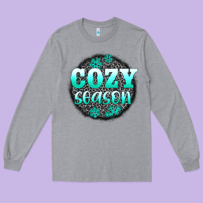 Cozy Season Long Sleeve Tee Designed By Adodesignshop