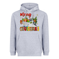 Heather Grey merry cruisemas Heavyweight Hoodie - MaliasSmallBusiness