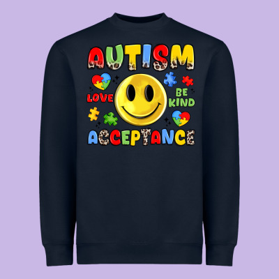Autism Acceptance Heavyweight Sweatshirt Designed By Jahusdesignshop