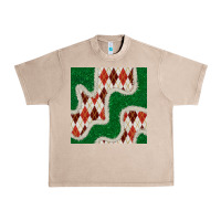 French Oak christmas diamond plaid and green glitter seamless pattern Urban Heavy Tee - BundleAndBundleShop