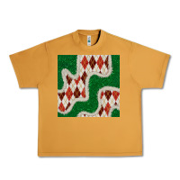 Peanut Butter christmas diamond plaid and green glitter seamless pattern Urban Heavy Tee - BundleAndBundleShop