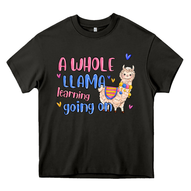 A Whole Llama Learning Going On Heavy Core Tee by MaliasSmallBusiness | Teevron