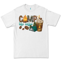 White camp life coffee with coffee cup Premium Tee - texasbilliewilder