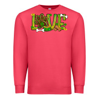 Cardinal St. Patrick's Day love dog paw Premium Sweatshirt - BundleAndBundleShop
