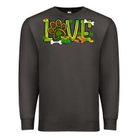 Smoke St. Patrick's Day love dog paw Premium Sweatshirt - BundleAndBundleShop