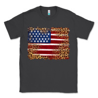 Smoke american flag and leopard Classic Tee - Artiststas