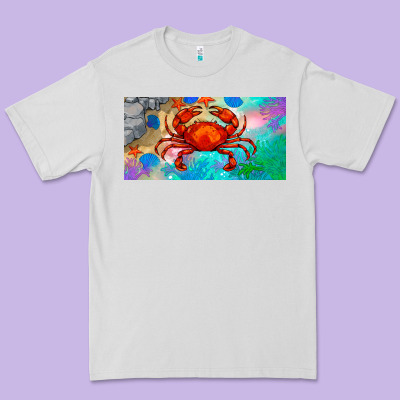 Crab License Plate Premium Tee Designed By Barkaloodesign
