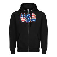 Black usa since 1776 Zipper Hoodie - MaliasSmallBusiness