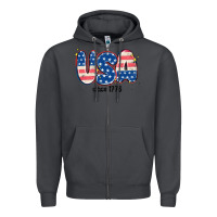Smoke usa since 1776 Zipper Hoodie - MaliasSmallBusiness