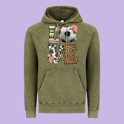 Western Love Soccer Vintage Hoodie Designed By Hra Design Shop