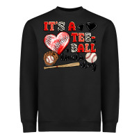 Black it's a tee ball kinda day Heavyweight Sweatshirt - JahusDesignShop