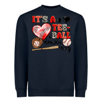 Navy it's a tee ball kinda day Heavyweight Sweatshirt - JahusDesignShop