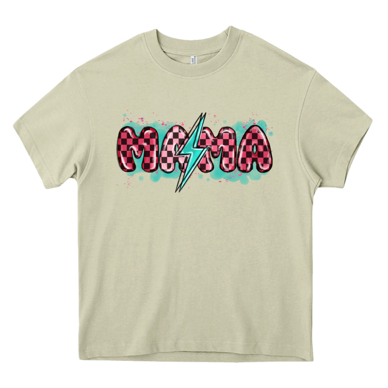 Lightning Bolt Mama Heavy Core Tee by MaliasSmallBusiness | Teevron