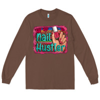 Chestnut nail hustler serape leopard background Long Sleeve Tee - Artiststas