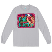 Moon Dust nail hustler serape leopard background Long Sleeve Tee - Artiststas