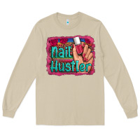 Mushroom nail hustler serape leopard background Long Sleeve Tee - Artiststas