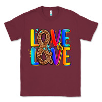 Burgundy pride lgbtqi love is love Classic Tee - AdoDesignShop