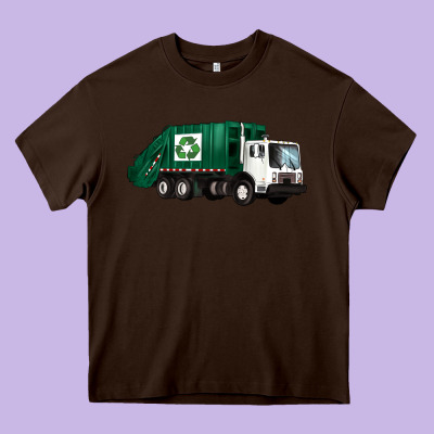 Recycle Truck Heavy Core Tee Designed By Artiststas