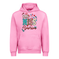 Fuchsia Pink Little miss America 4th of july Urban Hoodie - HowdyJamesFarm