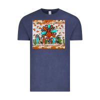 Vintage Denim thankful turkey Vintage Tee - JahusDesignShop