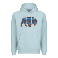 Blue Mist Bison Silhouette Blue Aztec Premium Hoodie - Bettercallsaul