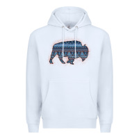 White Bison Silhouette Blue Aztec Premium Hoodie - Bettercallsaul