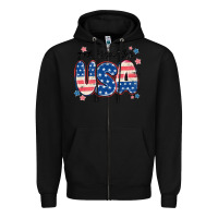 Black god bless america Zipper Hoodie - MaliasSmallBusiness