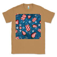 Toasted Coconut 4th uf july strawberries seamless pattern Classic Tee - BundleAndBundleShop