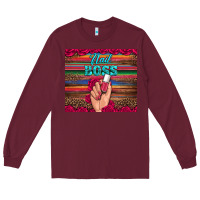 Burgundy nail boss Long Sleeve Tee - Artiststas