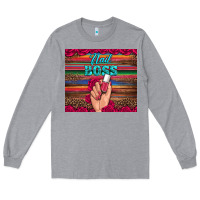 Heather Grey nail boss Long Sleeve Tee - Artiststas