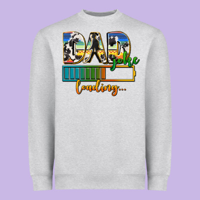Dad Joke Loading Heavyweight Sweatshirt Designed By Adodesignshop