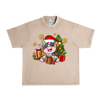 French Oak little cute christmas cow Urban Heavy Tee - AdoDesignShop