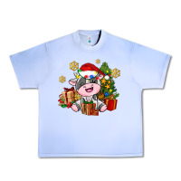 Grape Ice little cute christmas cow Urban Heavy Tee - AdoDesignShop