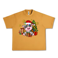 Peanut Butter little cute christmas cow Urban Heavy Tee - AdoDesignShop