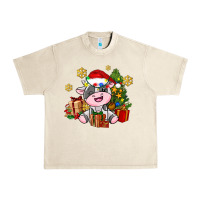 Sandshell little cute christmas cow Urban Heavy Tee - AdoDesignShop