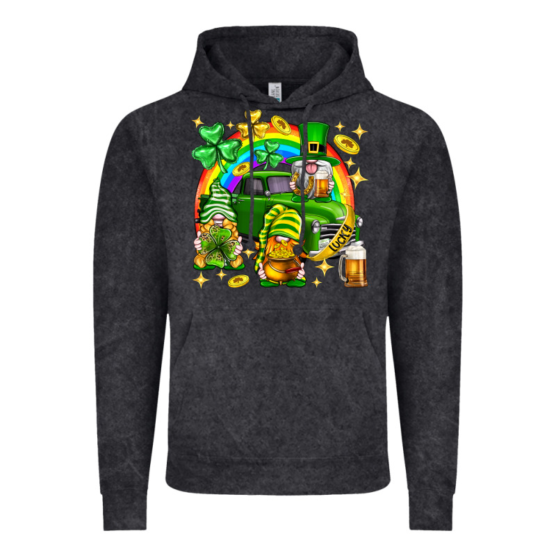 St. Patrick's Day Gnomies Truck Vintage Hoodie by Neo Western | Teevron
