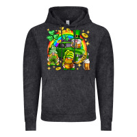 Vintage Black St. Patrick's Day gnomies truck Vintage Hoodie - Neo Western