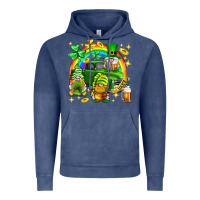 Vintage Denim St. Patrick's Day gnomies truck Vintage Hoodie - Neo Western