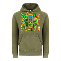 Vintage Olive St. Patrick's Day gnomies truck Vintage Hoodie - Neo Western