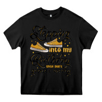 Black stepping into my birthday with god s grace and mer Heavy Core Tee - MaliasSmallBusiness