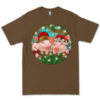 Cacao Christmas Pigs Premium Tee - RanaPortraitStore